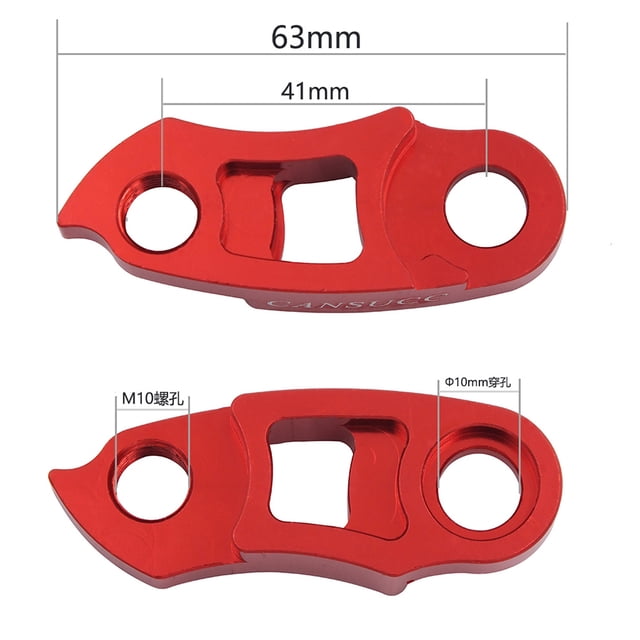 Gancho De Cola Cansucc bicicleta patilla de cambio trasera herramientas de aleación de aluminio accesorios de ciclismo Sywqhk Accesorios para bicicletas