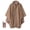 Khaki, variant on Unisex Rain Poncho Fashion Polka Dot Hooded Waterproof Raincoat Lightweight Hiking Packable Rain Jacket