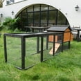 thumbnail image 6 of Wooden Chicken Coop, Large Outdoor Hen House with Nesting Box Poultry Cage, Rabbit Hutch Bunny Cage , Waterproof for Outdoor Backyard, 6 of 14