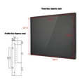 thumbnail image 4 of Écran Tactile Résistif 19 Po 1280x1024 Moniteur Industriel Tout Métal pour Interface Multimédia HD / VGA / AV / BNC / USB Entrée G19CrV59, 4 of 7