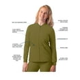 thumbnail image 3 of Adar Addition Scrubs For Women - Zippered Bomber Scrub Jacket, 3 of 7