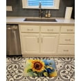 thumbnail image 2 of Carolines Treasures DAC1613RUG 19 x 27 in. Unisex Sunflowers in Watercolor Memory Foam Kitchen Mat, 2 of 5