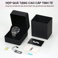 thumbnail image 2 of Relojes para hombre Reloj de pulsera de cuarzo de lujo Reloj informal de negocios para hombre Reloj luminoso de moda Acero inoxidable resistente al agua, 2 of 8