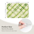 thumbnail image 2 of Crystal Velvet Floor Mat 23.6x15.7in Square Lock Edge Easy Cleaning Using Woven Technique Corrosion Resistant Bottom Drop Plastic Lime Houndstooth Hand-Drawn Sketch_4, 2 of 7