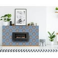 thumbnail image 4 of HomeRoots 400174 7 x 7 in. Blue White Golden Peel & Stick Tiles, 4 of 5