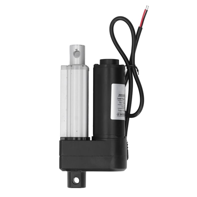 Mini actuador eléctrico de CC, actuador lineal de alta velocidad, 1200N, tipo terminal de apertura de 8mm, 50mm/2 pulgadas