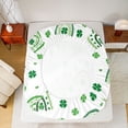 thumbnail image 5 of Manfei Four Leaf Clover Twin Sheet Set (3-Piece) Bohemian Rainbow St.Patrick Day Luxury Decor For Kids, 5 of 7