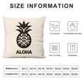 thumbnail image 6 of AWERP Aloha Pineapple Aloha Tropical Fruit Hawaii Healthy Organic Doodle Vitamin Ananas Food 2-Piece Plush Pillowcase Set for Home Decor White, 6 of 6