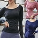 thumbnail image 5 of Camisas deportivas de manga larga para correr Camisas sexy de secado rápido para gimnasio y fitness-YuJia, 5 of 5