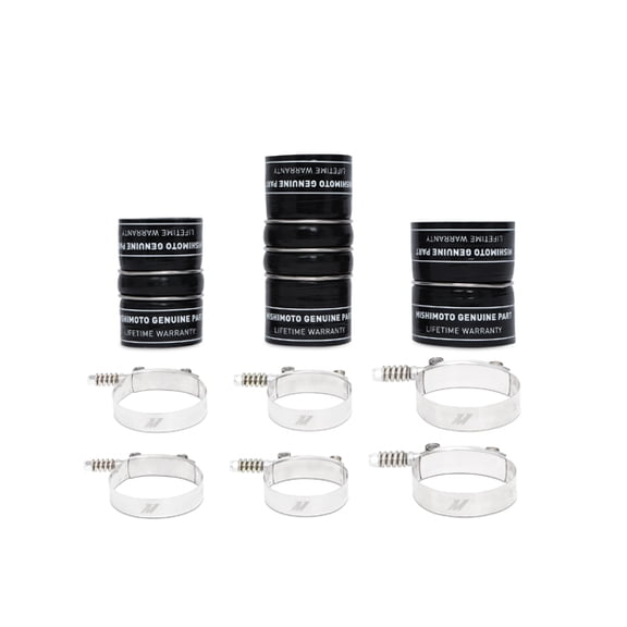 Mishimoto MMBK-DMAX-11HBK Factory-Fit Hot-Side Boot Kit Compatible With Chevrolet 6.6L Duramax 2011-2016 Black