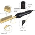 thumbnail image 6 of 2-in-1 Electric Pressing Comb & Beard Straightener, Fast-Heating Ceramic Hot Comb for Smoothing Coarse Hair and Taming Frizz, 6 of 6