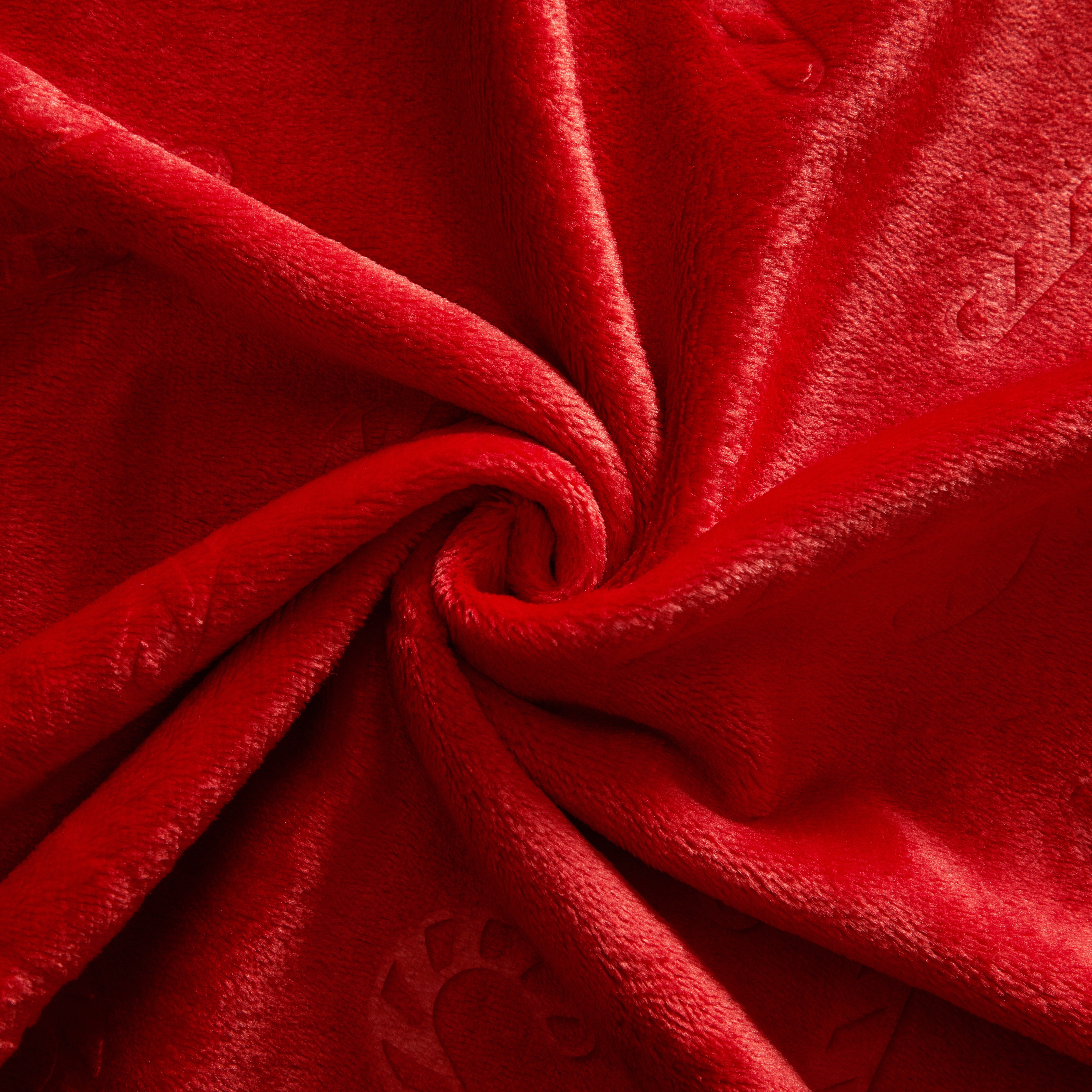 Holiday Time 50"x60" Red Candy Cane Plush Throw, All Ages