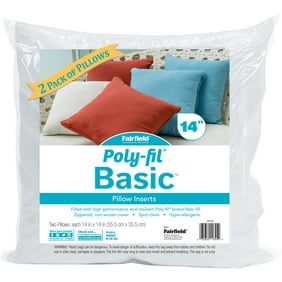 Fairfield Poly Fil Basic Pillow Insert 12 X 16 White Walmart Com