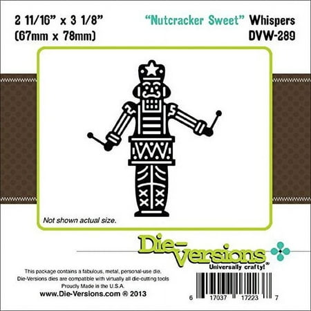 Die-Versions Whispers Die, Nutcracker Sweet, 2-11/16" x 3-1/8"