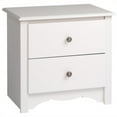 thumbnail image 3 of Prepac Monterey 3-Piece MDF Bedroom Set, White, 3 of 7