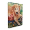 thumbnail image 4 of Stupell Industries Retriever Dog with Football Animals & Insects Painting Gallery Wrapped Canvas Print Wall Art, 16 x 20, 4 of 8