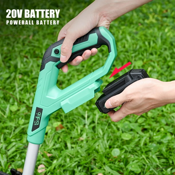 20V Cordless Electric String Trimmers 7 Position Angle Adjustable