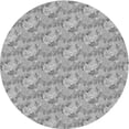 thumbnail image 1 of Ahgly Company Indoor Round Patterned Battleship Gray Area Rugs, 3' Round, 1 of 6