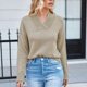 thumbnail image 5 of Puntoco Suéter Moda Mujer Manga Larga Casual Punto V-Cuello Blusa Suéter tops Navidad Liquidación Puntoco Puntoco-3254, 5 of 8