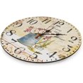 thumbnail image 2 of Reloj de pared de madera de 12 pulgadas/30 CM/reloj de cocina rústico silencioso sin tictac para la cocina, la oficina en casa, la sala de estar y el dormitorio Namotu MZQ-1201-1, 2 of 5