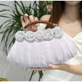 thumbnail image 3 of Kukuzhu Flower Evening Handbags Women Chic Soft Wedding Party Evening Clutch Purse, 3 of 5