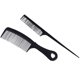 thumbnail image 1 of Set de 2 peines de peluquería: peine de pelo fino, peine de pelo de púas anchas, peine de corte negro, peine de peinado, peine de peluquería apto para todo tipo de cabello, 1 of 8