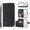 1black, variant on LINLIN Leather Wallet phone Cover, Magnetic Card Skin Cover,PU Leather Wallet Flip Phone Cover, Flip Protective Case Cover with Wallet Card Holder for Wrist Strap