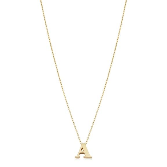 Au Naturale 14k Yellow Gold Letter A Necklace