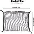 thumbnail image 2 of ALLTIMES Car Cargo Mesh Net for Bronco 4-Door 2021 2022 2023, Trunk Organizer Cargo Net Elastic Mesh with Hooks, 2 of 8