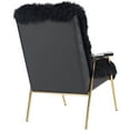 thumbnail image 4 of Modway Sprint Sheepskin Armchair in Black Black, 4 of 4