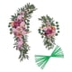 thumbnail image 2 of Arco de boda con flores artificiales, guirnalda floral, fondo hecho a mano Violeta, 2 of 6