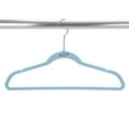 thumbnail image 4 of Simplify Kids 100 Pack Velvet Hangers with Shark Icon in Light Blue, 4 of 7