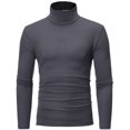 thumbnail image 2 of Men's Casual Slim Fit Basic Tops Knitted Thermal Turtleneck Pullover Sweater, 2 of 6