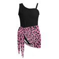 thumbnail image 6 of Whosucclay Leopard Print Girls One Piece Bathing Suit, Removable Pad Quick Dry Girls Swimsuit for Beach, 15-16 Years Old, 6 of 10