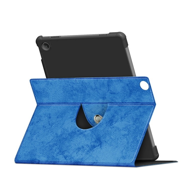 For Lenovo Tab M10 Plus (Gen 3) Tri-fold Stand PU Leather + TPU  Scratch-resistant Drop-proof Tablet Cover All-round Protection Case - Blue  Wholesale