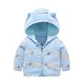 thumbnail image 5 of Esaierr Boys Girls Winter Fleece Jacket Small for Kids Baby Infant Neutral Autumn Winter Coat With Pocket 6M-6Y Warm Cute Ear Hooded Outwear, 5 of 7