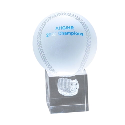 Chass Baseball and Mitt 3D Laser Sport Award by Chass