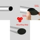 thumbnail image 5 of Tapa de extremo de tubo de diseño ovalado de plástico Uxcell para patas de mesa negra 15mm x 30mm 50 Pcs, 5 of 7