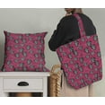 thumbnail image 5 of Soimoi Pink Poly Georgette Fabric Life Begins After Coffee Text Printed Fabric 1 Yard 42 Inch Wide, 5 of 5
