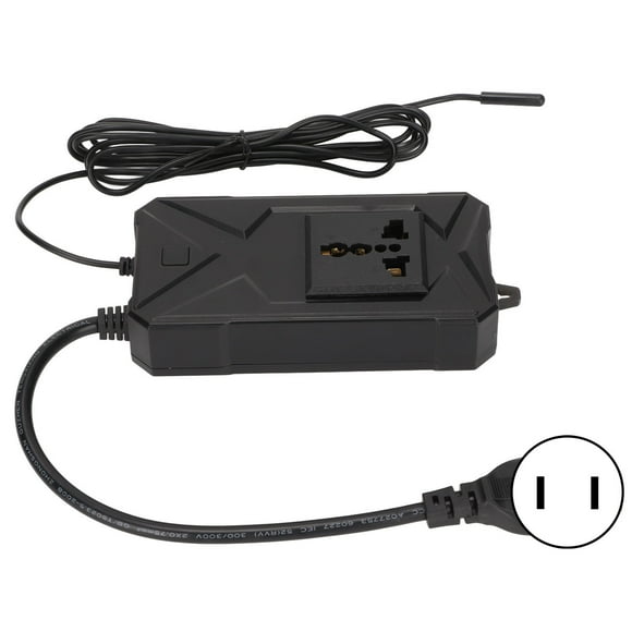 Thermostat pour Aquarium, Indicateur Lumineux à Montée Douce 2 Modes d'Affichage 110-220V Contrôleur de Température Sonde Externe pour Élevage Prise EU,US,UK
