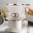 thumbnail image 3 of Filtre à Café Verseur Réutilisable en Acier Inoxydable pour 1-4 Tasses, Argent, 3 of 8