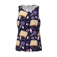 thumbnail image 4 of Fotbe Lavender Flowers Pattern Men's Quick Dry Workout Tank Top Gym Muscle Tee Fitness Bodybuilding Sleeveless T Shirt Breathable Workout Shirt-4X-Large, 4 of 9