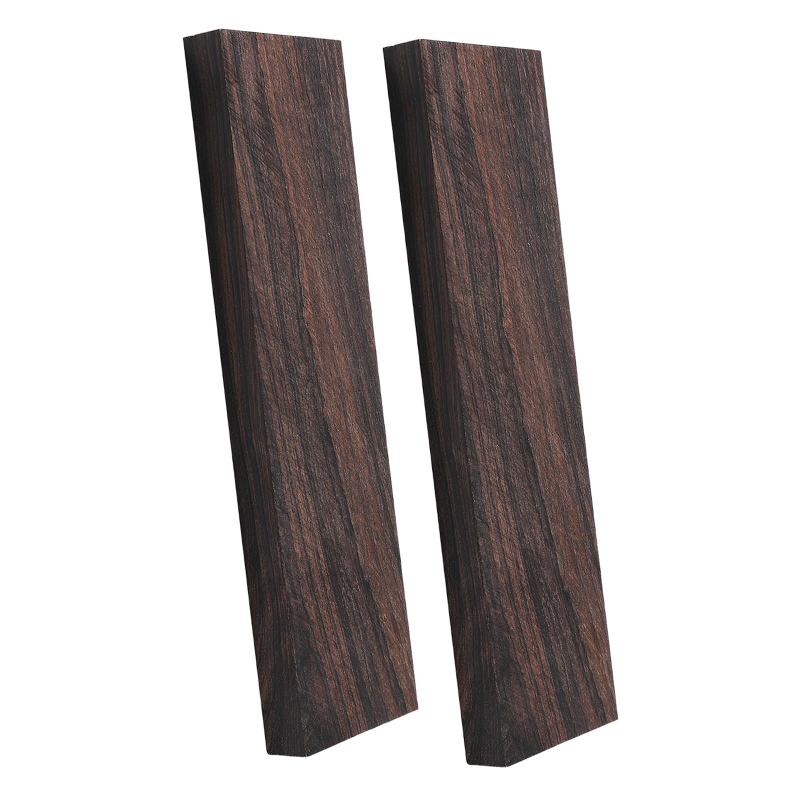 FVDPWYE Blackwood Lumber Blackwood Blank Bridges Smooth Surface for Crafts Musical Knobs 2 pc