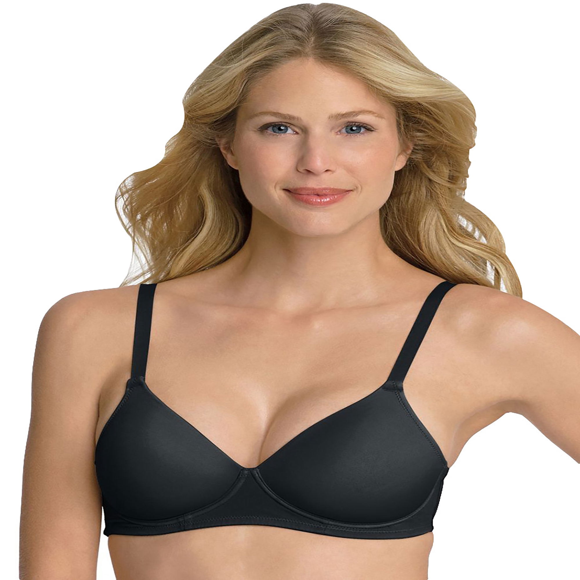 hanes women's concealing petals wirefree bra