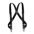 thumbnail image 5 of Men's Side Clip Suspenders 1.4'' Wide Heavy Duty Clips Elastic Straps Trucker Style Suspenders Black, 5 of 8