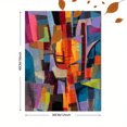 thumbnail image 3 of Abstract Geometric Oil Painting Canvas Print Wall Art for Living Room Bedroom Office Dining Room Hallway Apartment Decor, 3 of 8