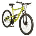 Titan Alpha 24Speed Alloy Men's Mountain Bike with Suspension, Lime