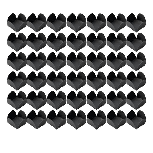200 envoltorios de chocolate, papel para bombones, bandejas de papel para postres, bases de chocolate para cumpleaños y bodas (negro)