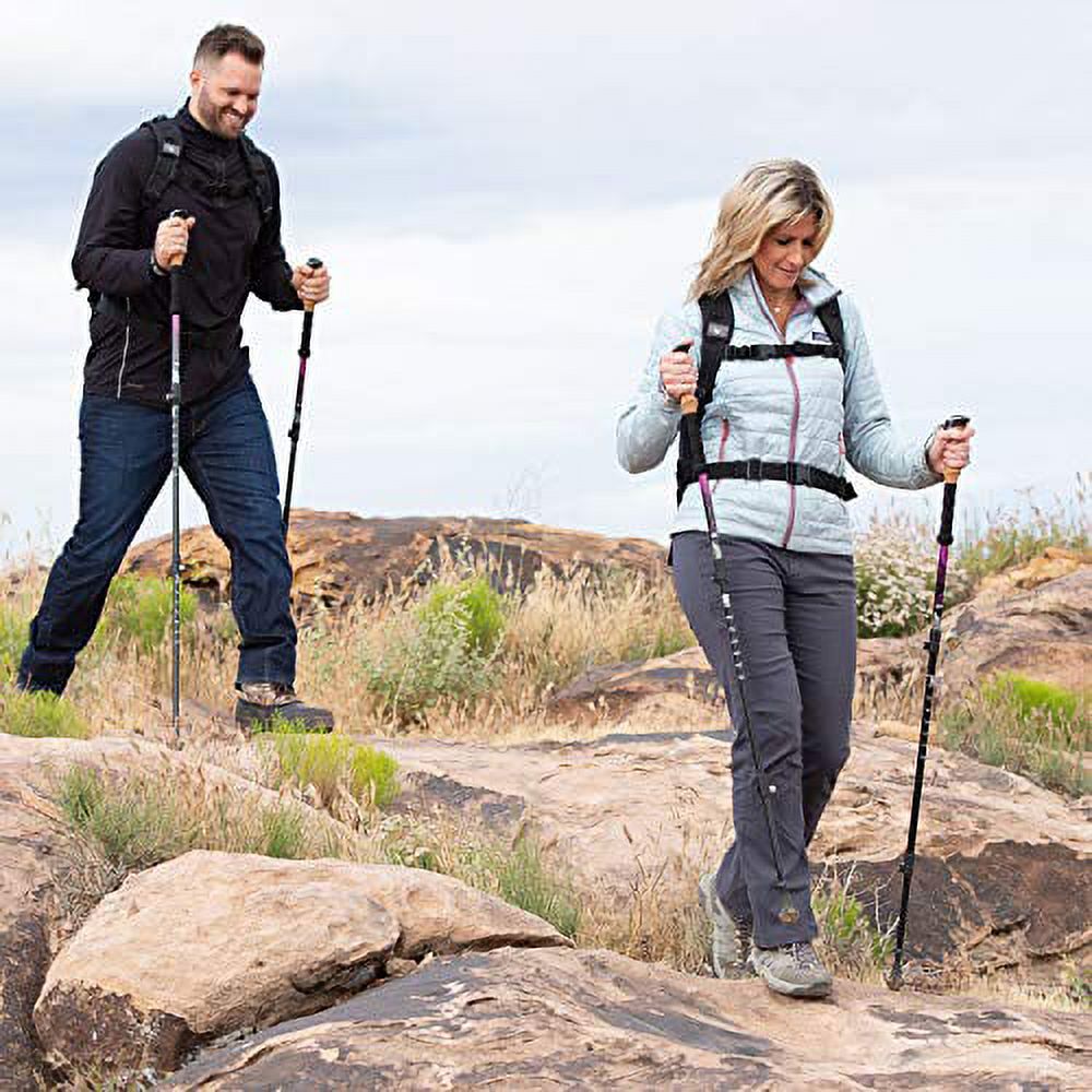 Alpine Summit Hiking/Trekking Poles with Quick Locks, Walking Sticks with Strong and Lightweight 7075 Aluminum and Cork Grips - Enjoy The Great Outdoors - image 2 of 9