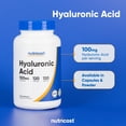 thumbnail image 5 of Nutricost Hyaluronic Acid Capsules 100mg Per Serving (120 Veggie Capsules), Supplement, 5 of 8